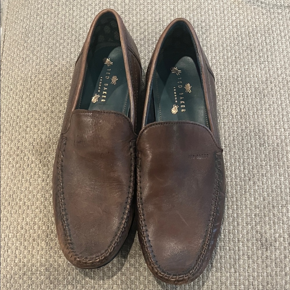 Ted Baker London Dark Brown Leather Loafers